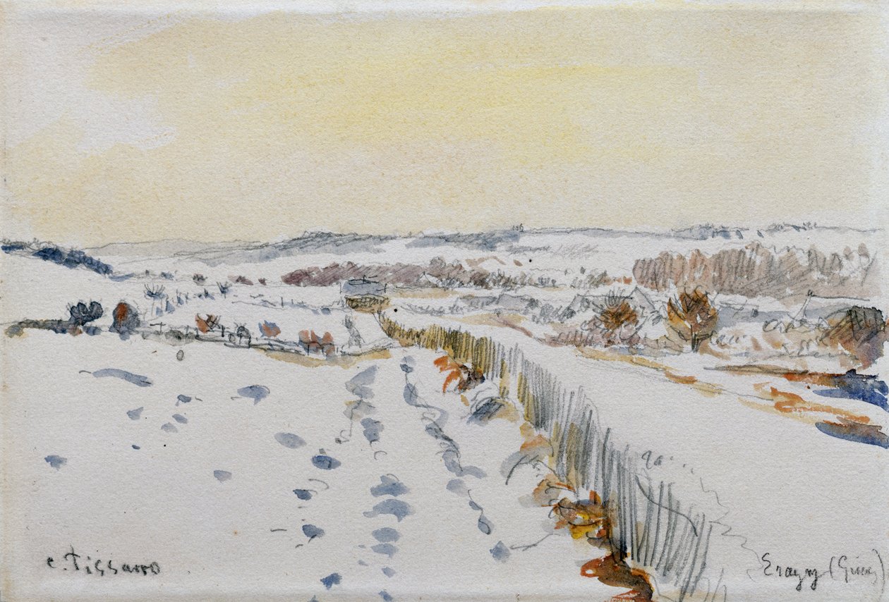 Eragny lumen alla tekijältä Camille Pissarro