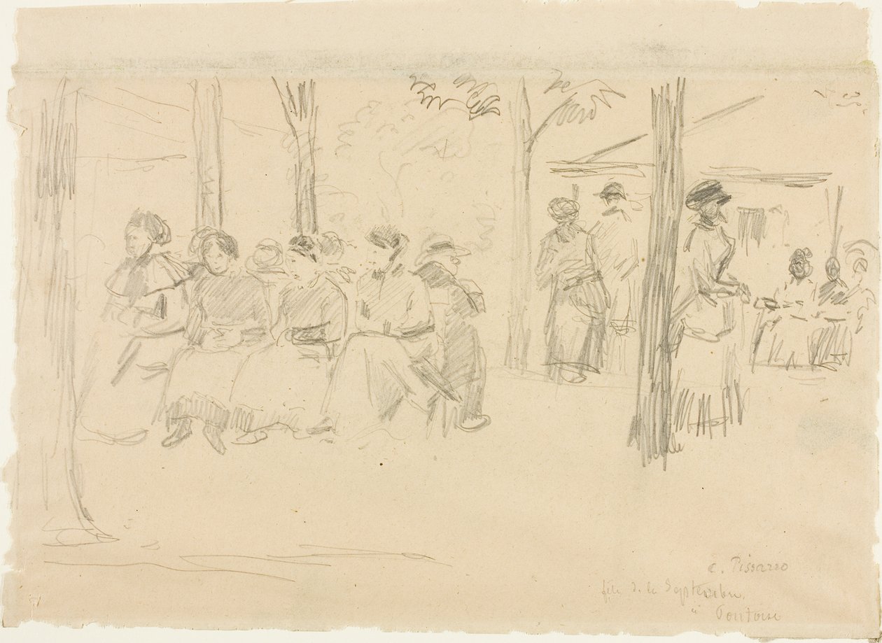 Juhlat Pontoisessa tekijältä Camille Pissarro
