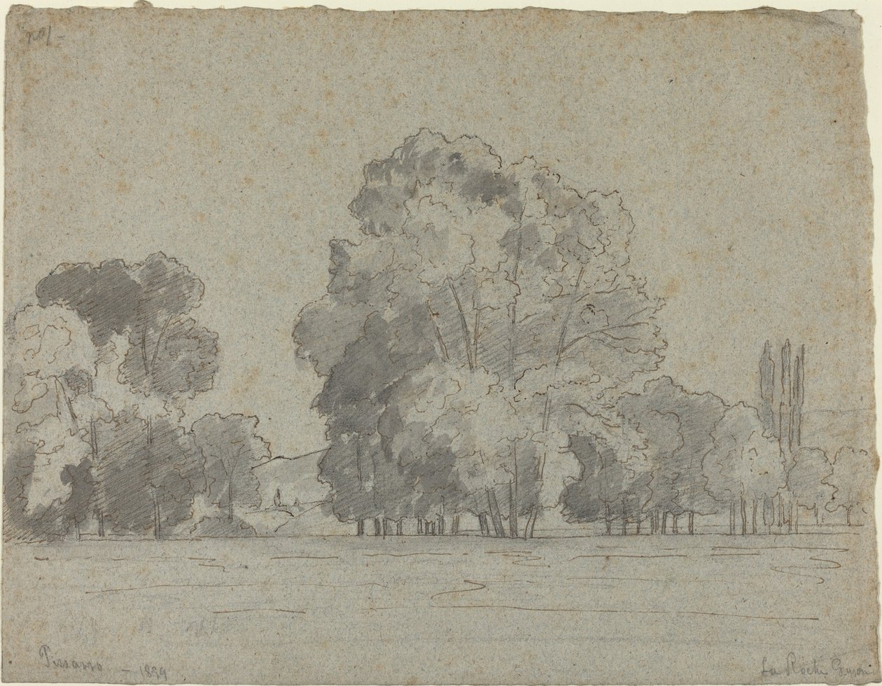 Puulehto, 1859. tekijältä Camille Pissarro