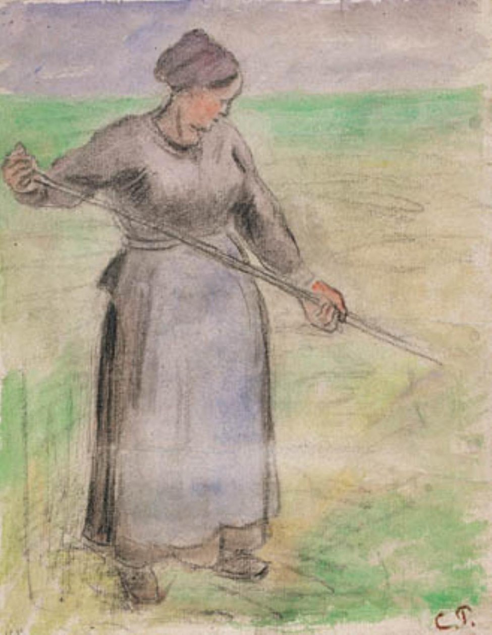 Heinäntekijä tekijältä Camille Pissarro
