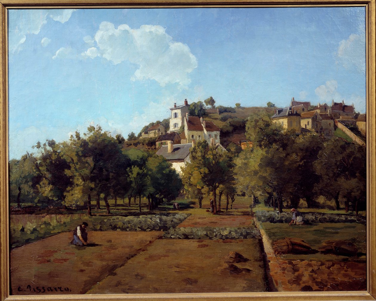 Eremitaaši Pontoisessa. Camille Pissarron (1830-1903) maalaus tekijältä Camille Jacob Pissarro