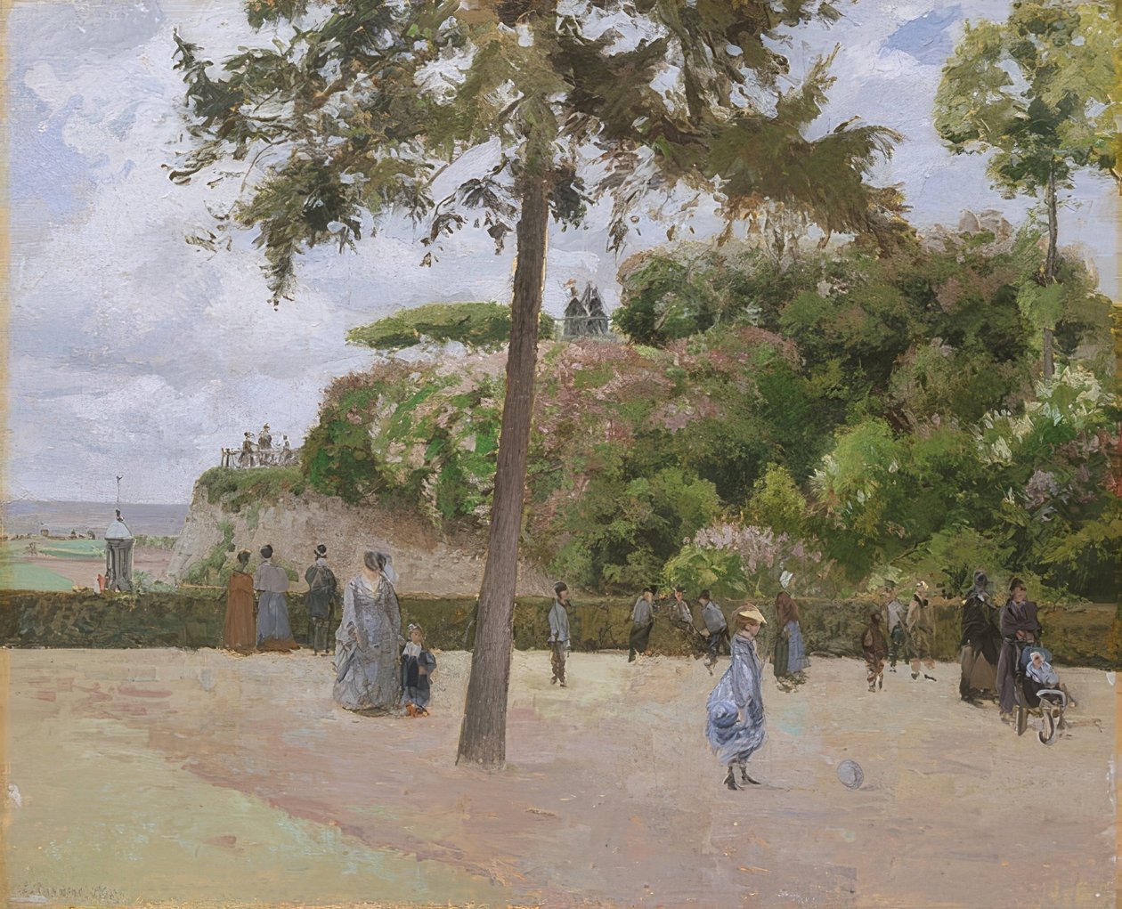 Pontoisen puistossa. 1874 tekijältä Camille Jacob Pissarro