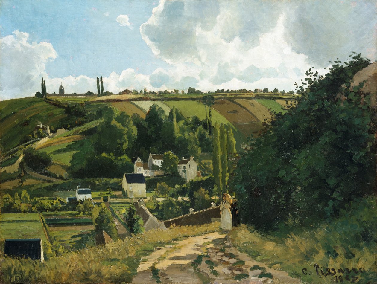 Jalais-kukkula Pontoisessa tekijältä Camille Jacob Pissarro