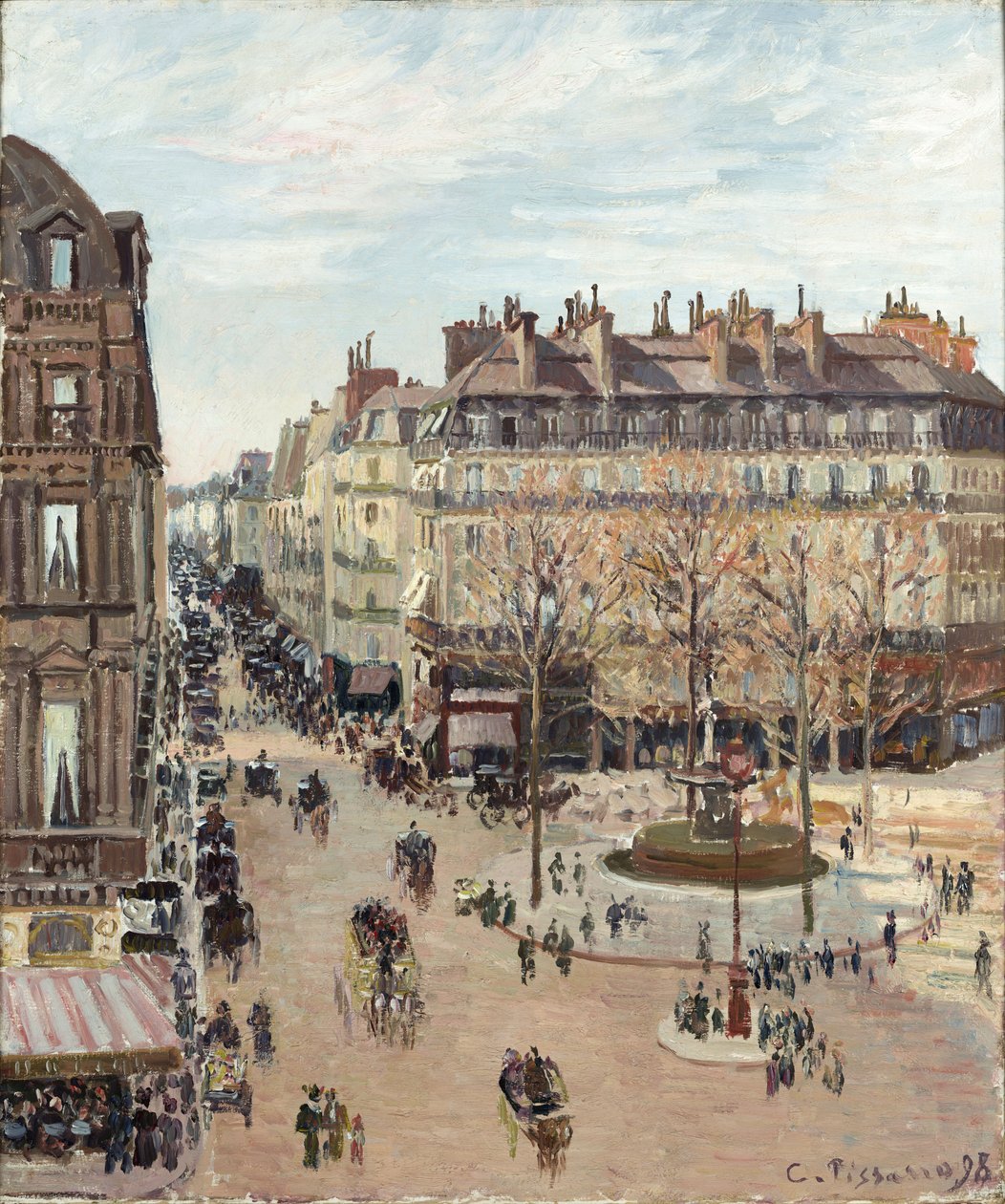 Rue Saint-Honoré tekijältä Camille Pissarro