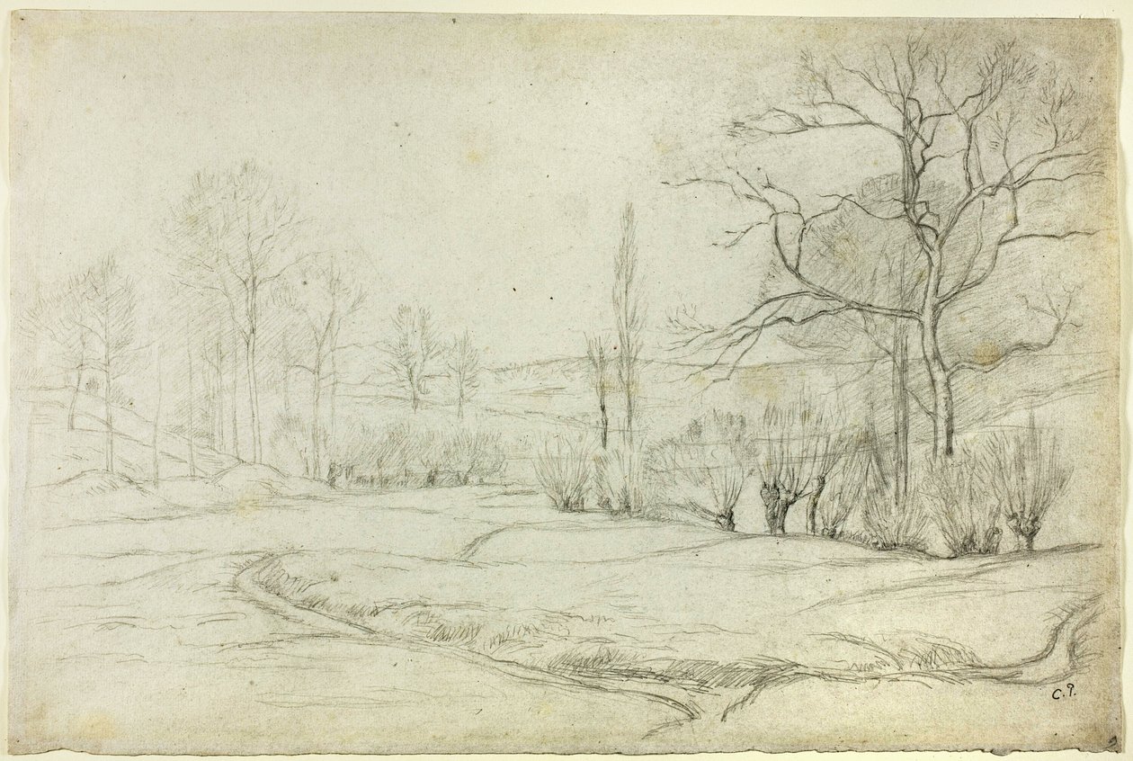 Maisema Montfoucaultssa tekijältä Camille Pissarro