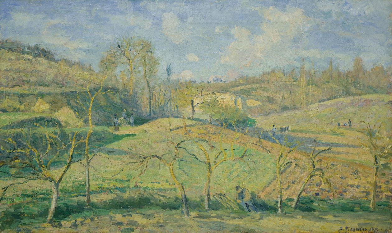 Maaliskuu Sun, Pontoise tekijältä Camille Pissarro