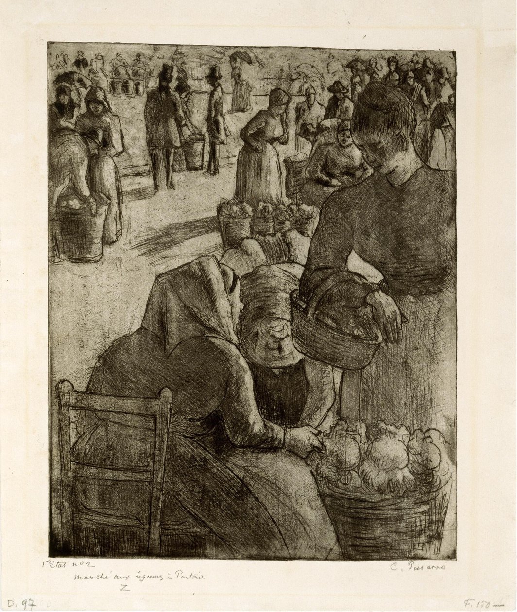 Pontoisen vihanneskävely tekijältä Camille Pissarro