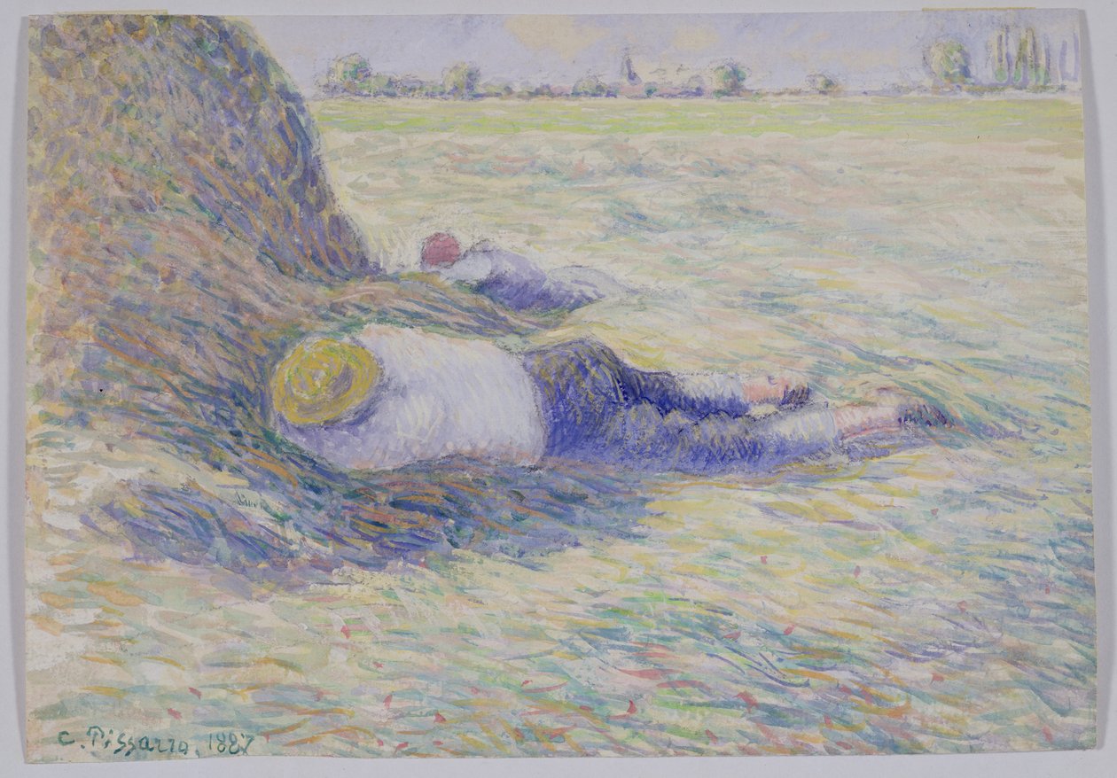 Keskipäivän lepo tekijältä Camille Jacob Pissarro