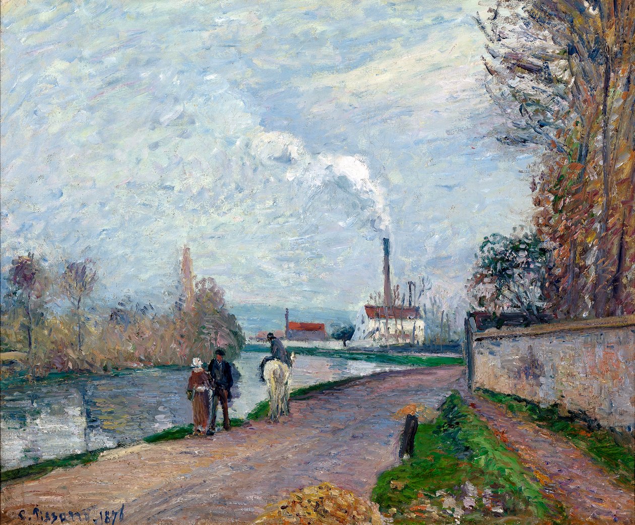 Oise In Pontoise tekijältä Camille Pissarro