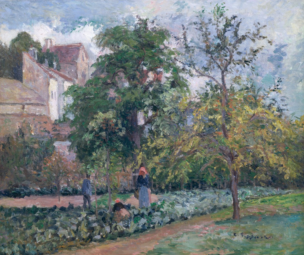 Hedelmätarha Maubissonissa, Pontoisessa tekijältä Camille Jacob Pissarro