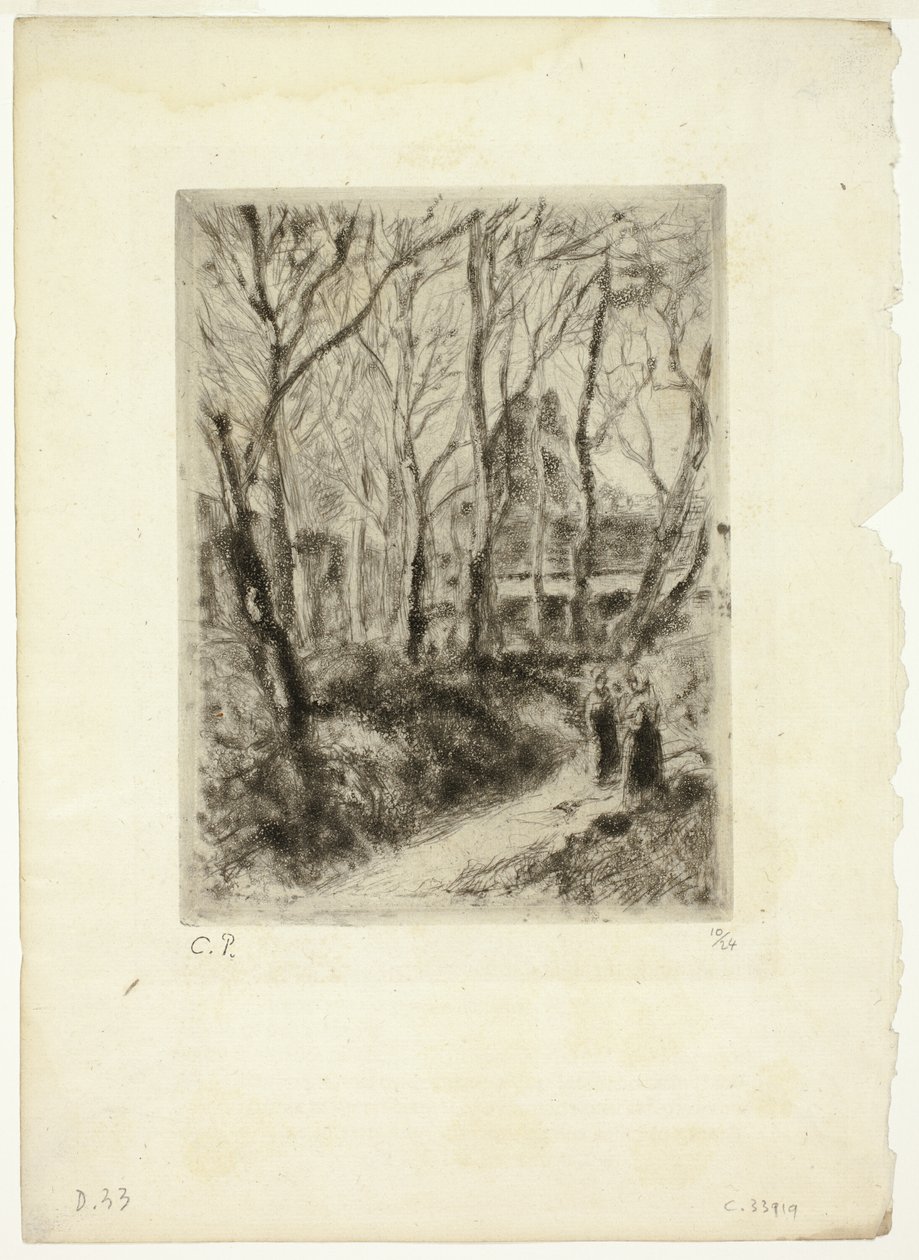 Polku Pontoisessa tekijältä Camille Pissarro