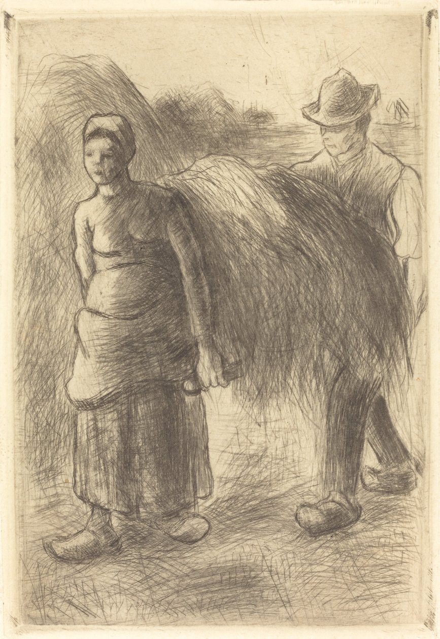Heinää kantavat talonpojat Heinää kantavat talonpojat, 1900. tekijältä Camille Pissarro