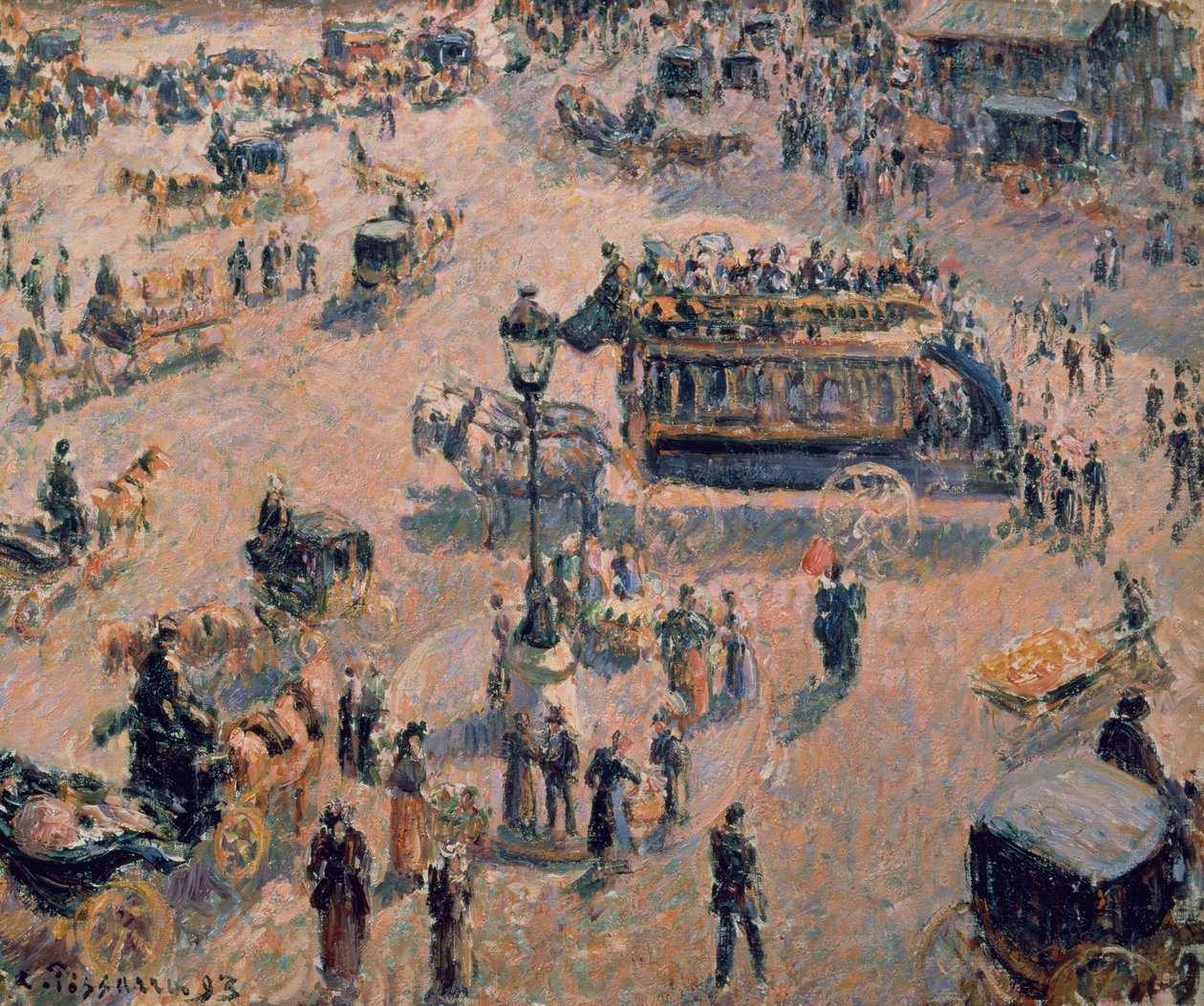 Place Saint Lazare tekijältä Camille Pissarro