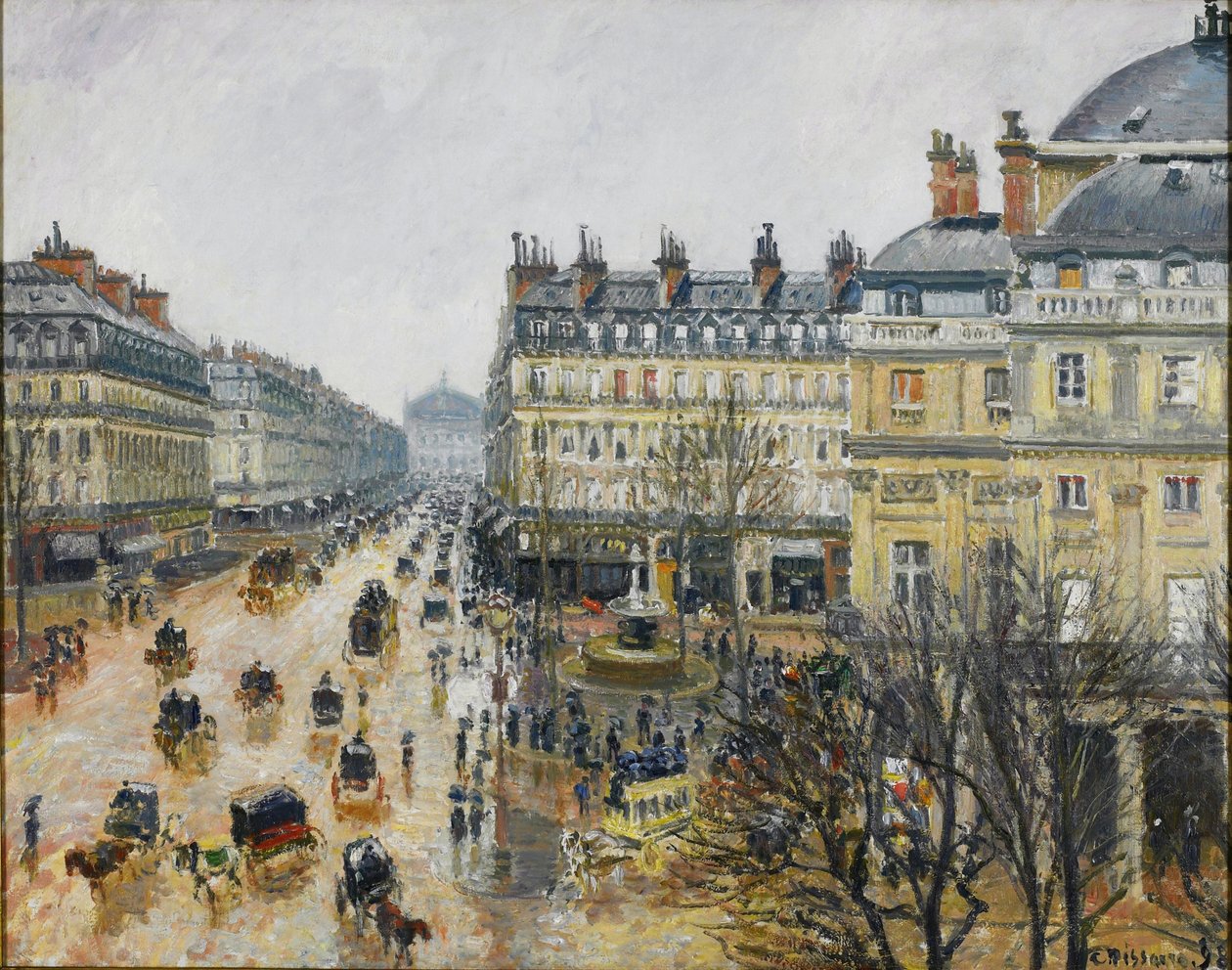 Place du Théâtre Français, Pariisi: Sade tekijältä Camille Jacob Pissarro