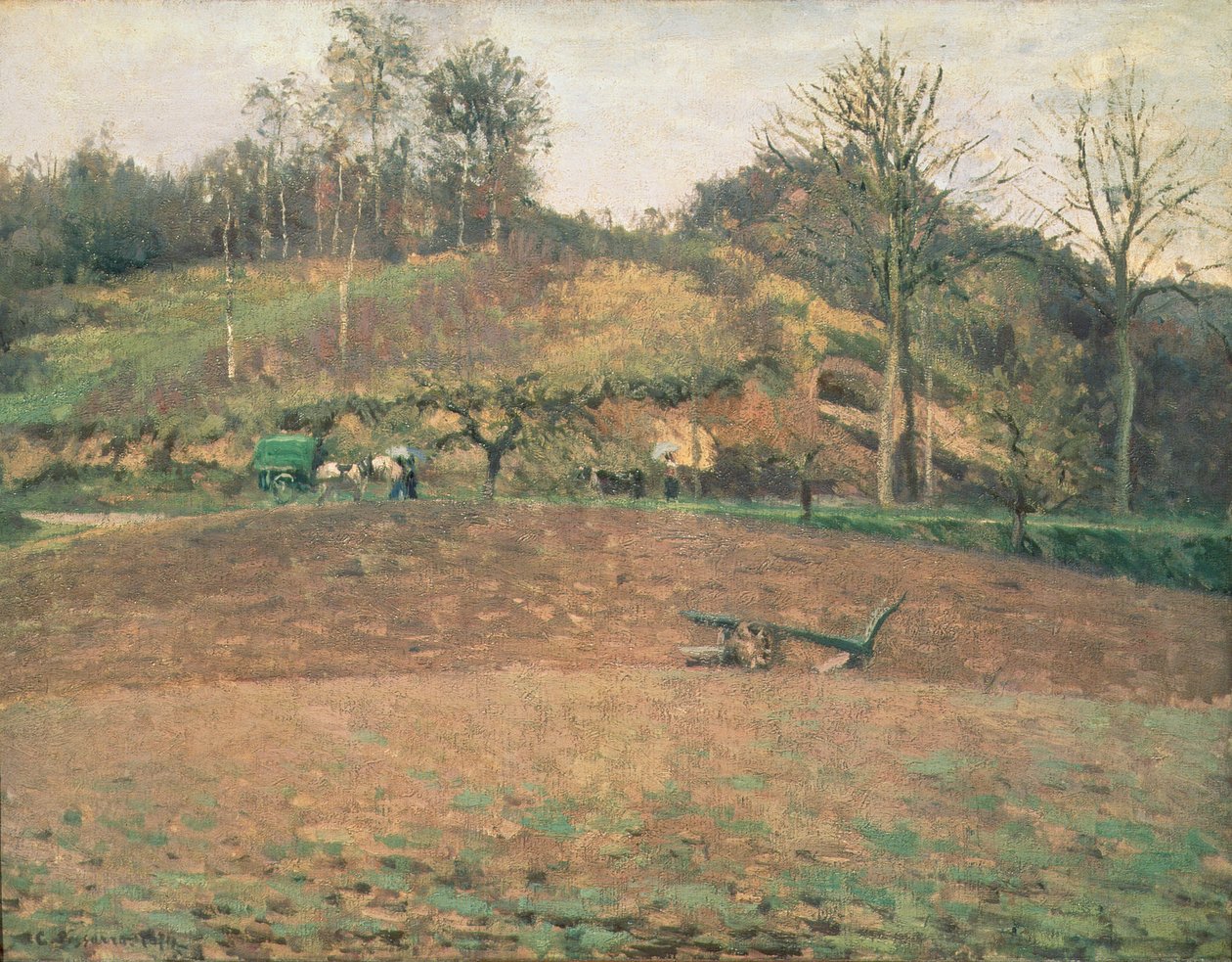 Ploughland tekijältä Camille Jacob Pissarro