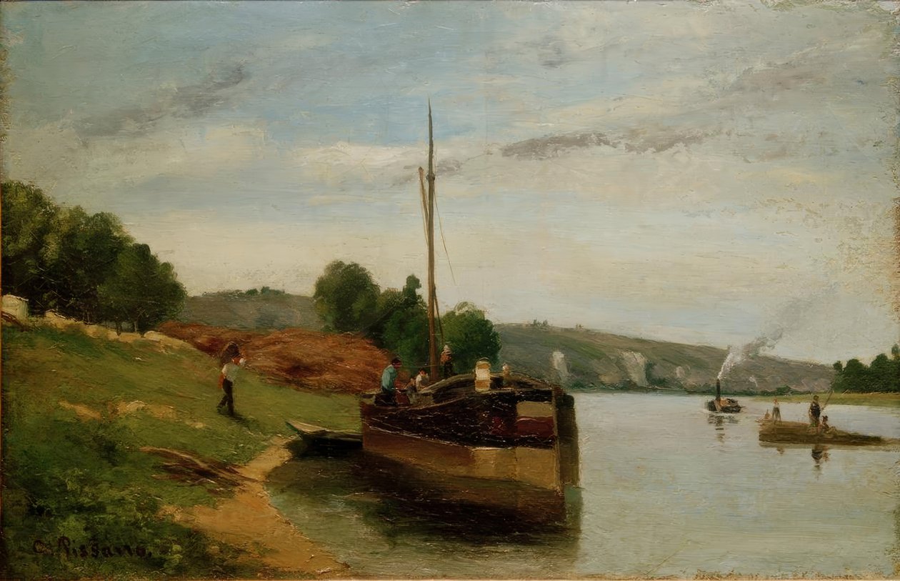 Proomut Seinen varrella tekijältä Camille Jacob Pissarro