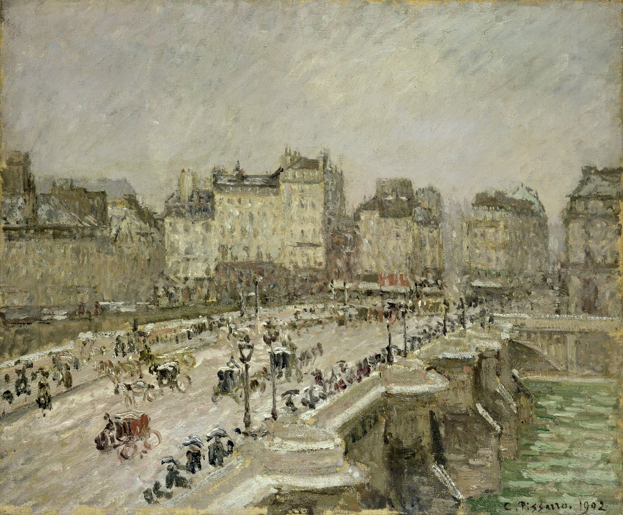 Pont Neuf, Lumivaikutus, 2. sarja tekijältä Camille Pissarro