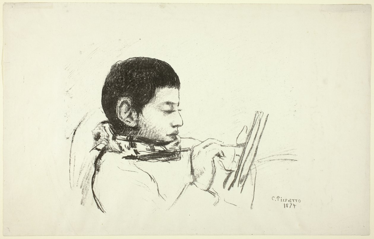 Muotokuva: Lucien Pissarro tekijältä Camille Pissarro