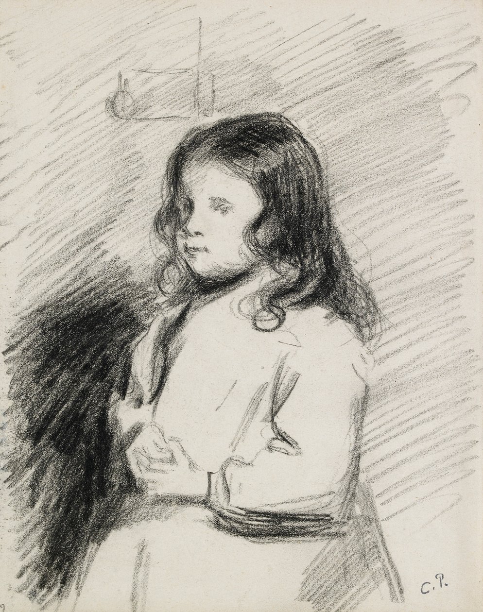 Ludovic-Rodo Pissarron muotokuva 1878-1952, c1883-1 tekijältä Camille Pissarro