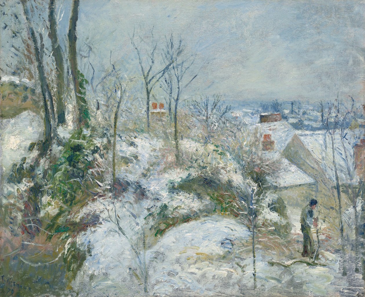 Rabbit Warren Pontoise, Snow tekijältä Camille Pissarro