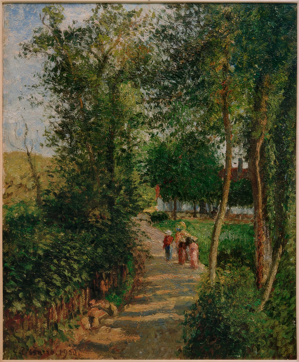 Route de Berneval-le-Petit (Thievainin talo) tekijältä Camille Jacob Pissarro