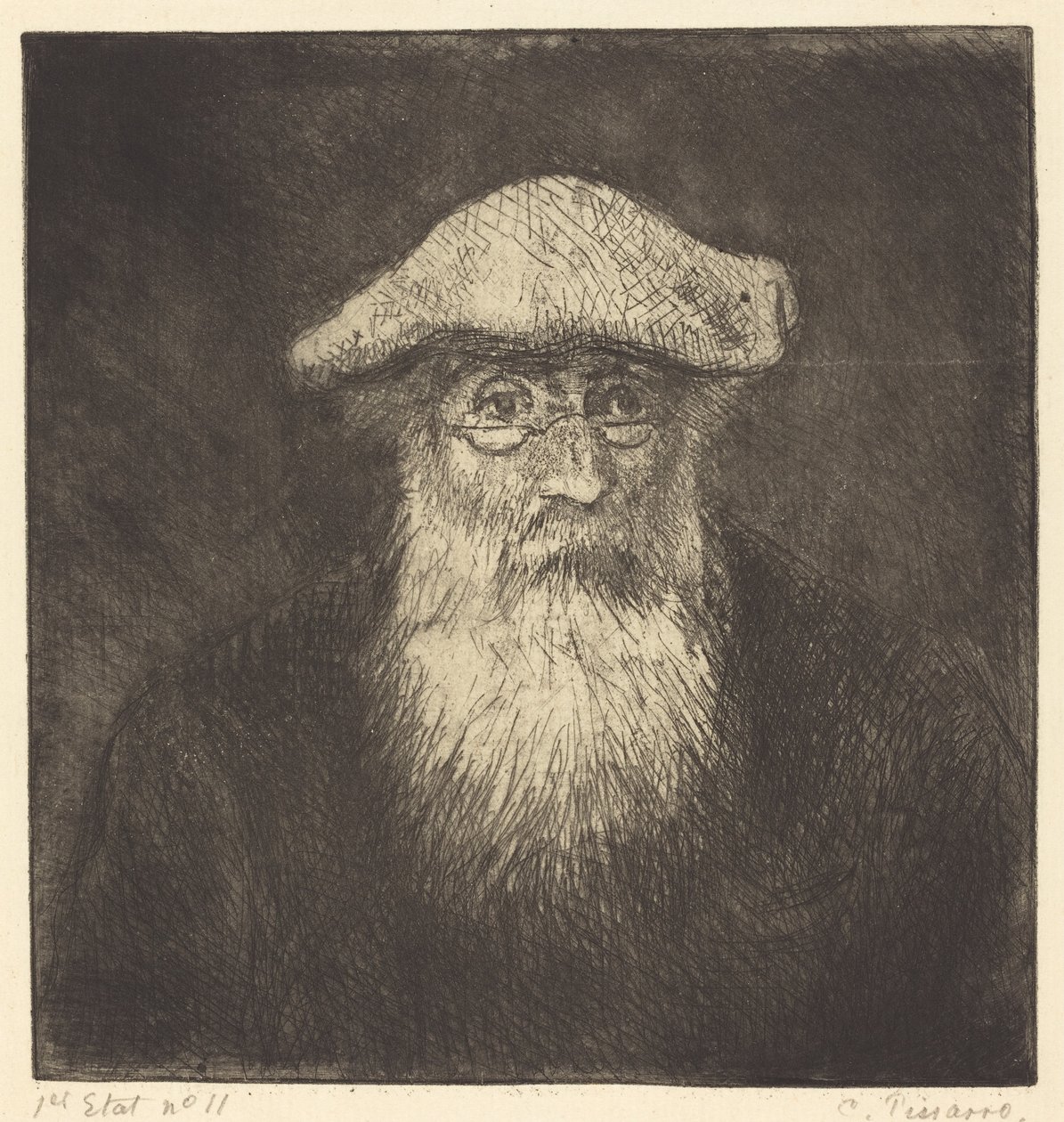 Omakuva Camille Pissarro, itse, n. 1890. tekijältä Camille Pissarro