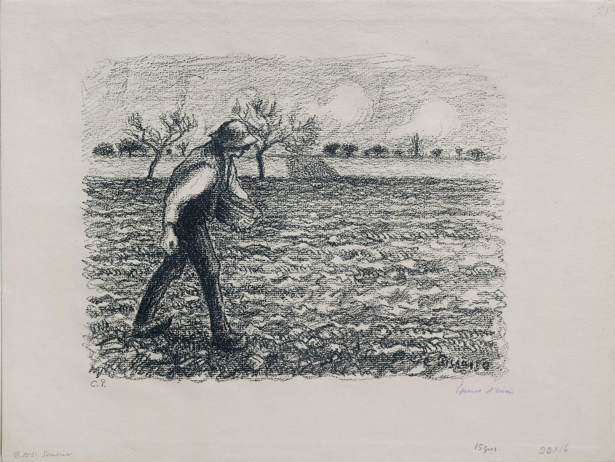 Kylväjä, 1896 tekijältä Camille Pissarro
