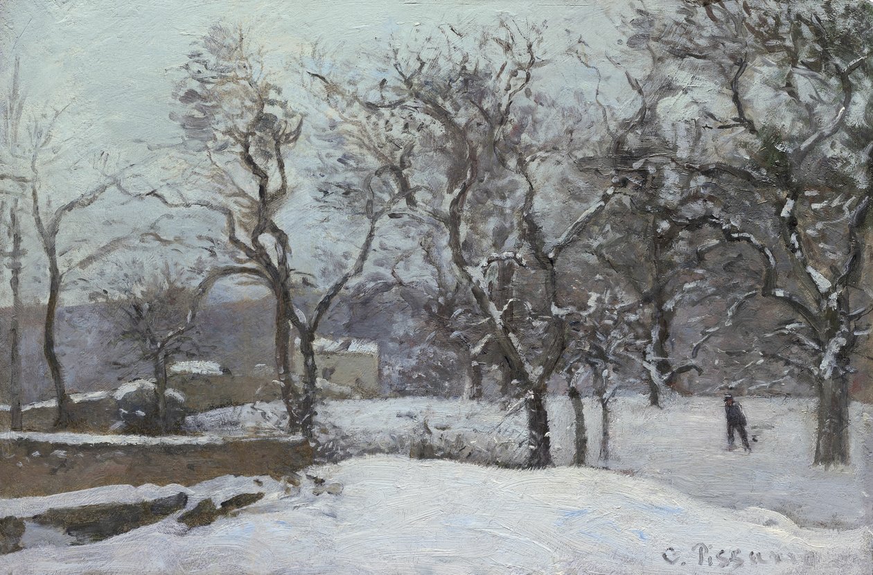 Lunta Louveciennesissä tekijältä Camille Pissarro