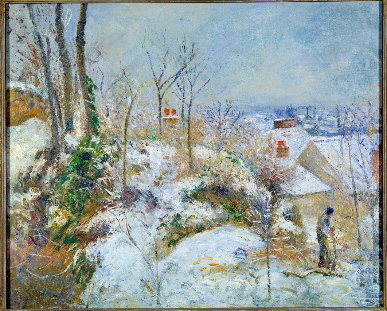 Lumiefekti, La Garenne Pontoisessa tekijältä Camille Pissarro