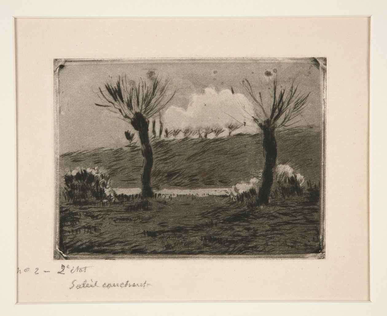 Laskeva aurinko tekijältä Camille Pissarro