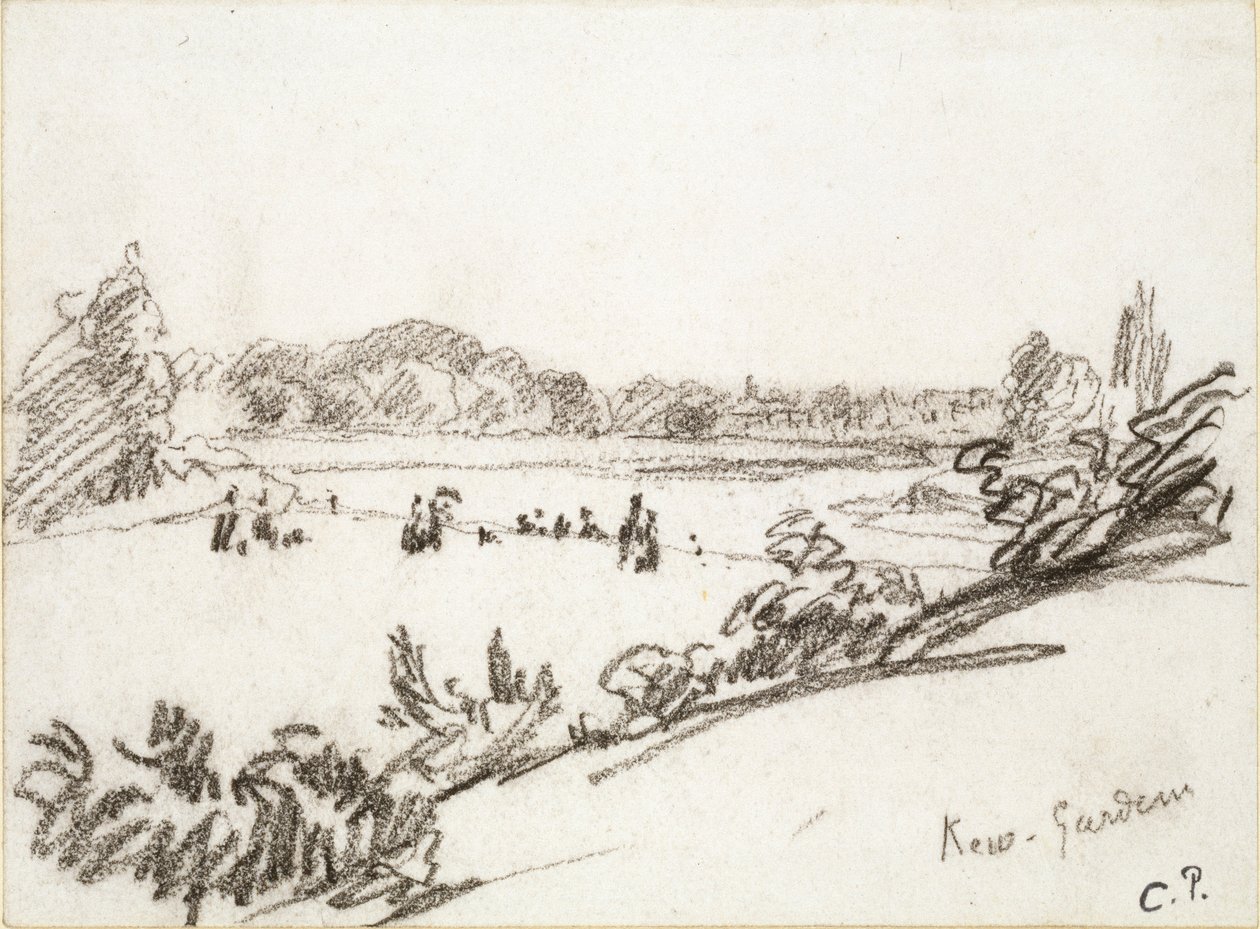 Tutkimus Kew Gardensista, 1890-luku tekijältä Camille Pissarro