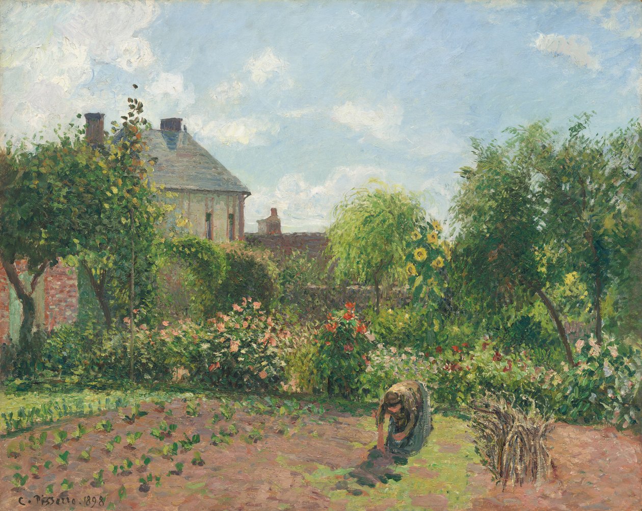 Taiteilijan puutarha Eragnyssa, 1898. tekijältä Camille Pissarro