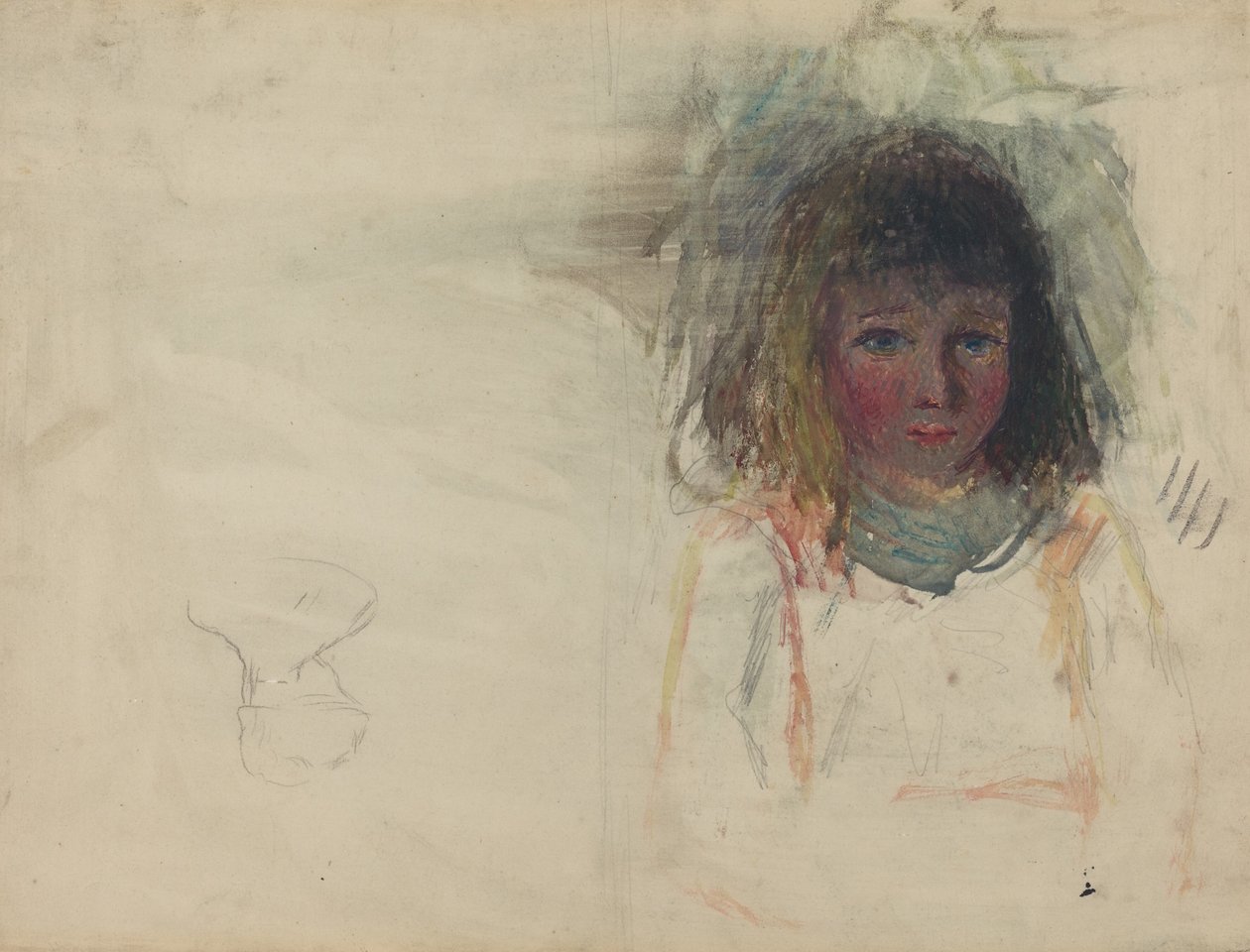 Taiteilijan poika Georges [verso] tekijältä Camille Pissarro