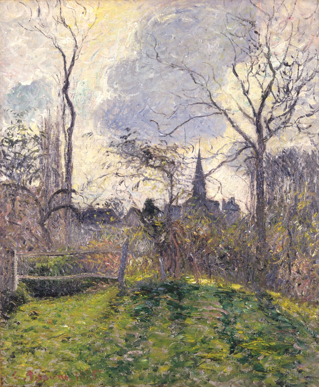 Bazincourtin kellotorni tekijältä Camille Pissarro