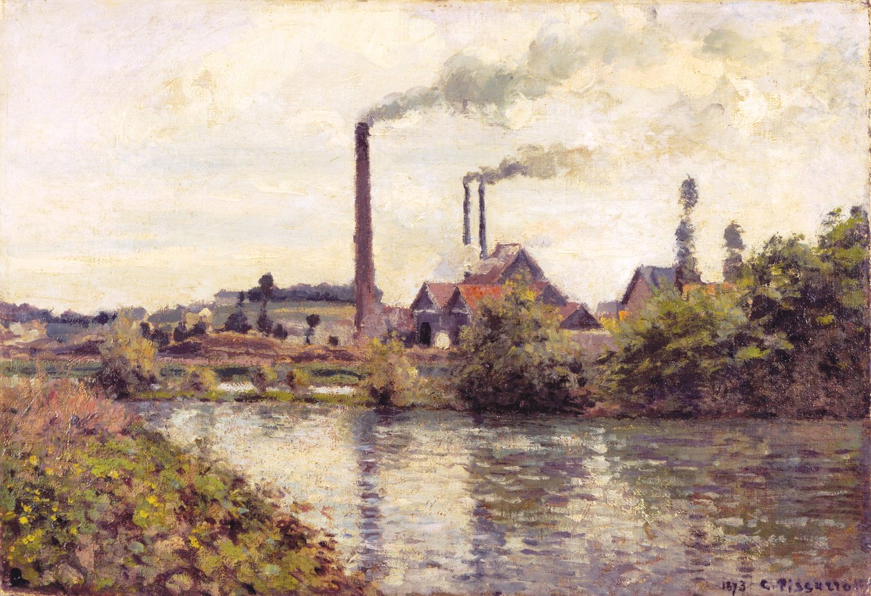 Pontoisen tehdas tekijältä Camille Pissarro
