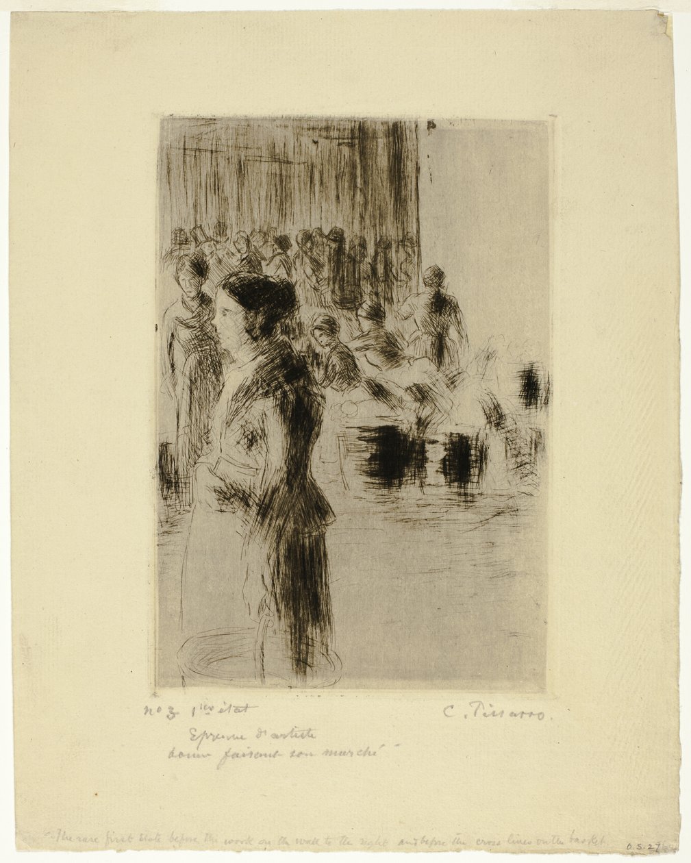 Maid Shopping tekijältä Camille Pissarro