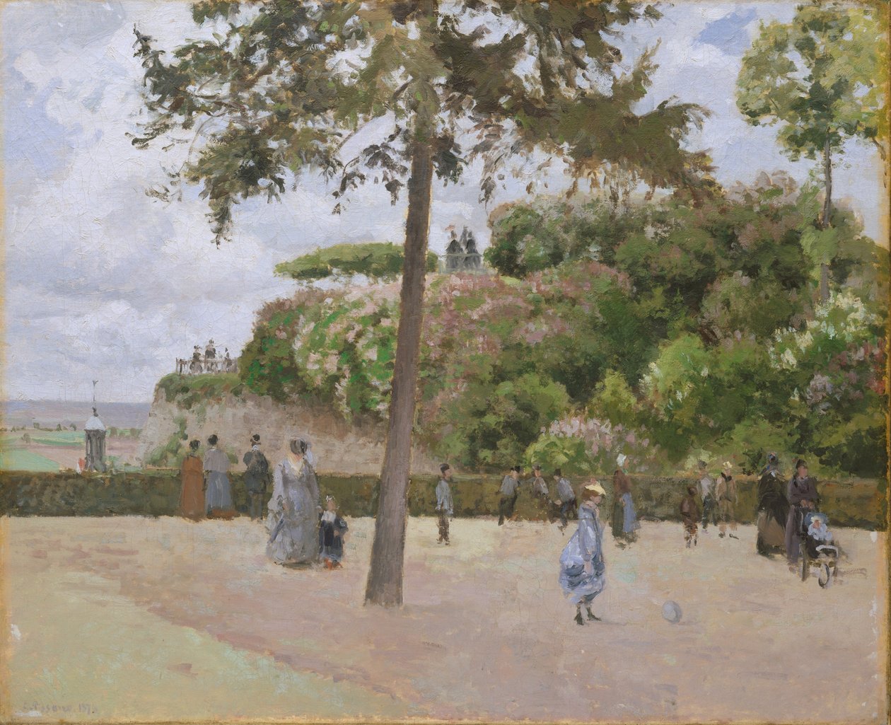 Pontoisen julkinen puutarha tekijältä Camille Jacob Pissarro