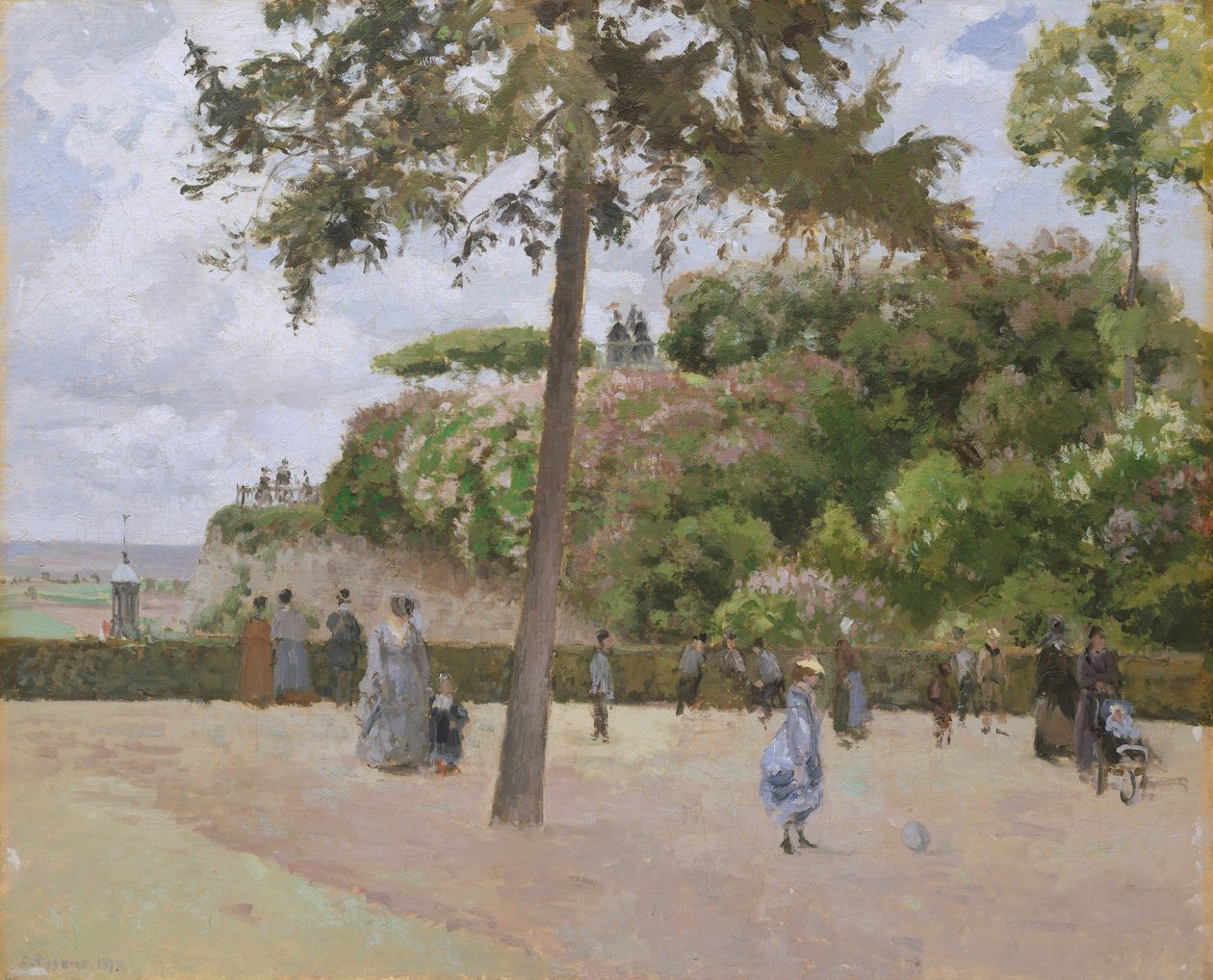 Pontoisen yleinen puutarha, 1874. tekijältä Camille Jacob Pissarro