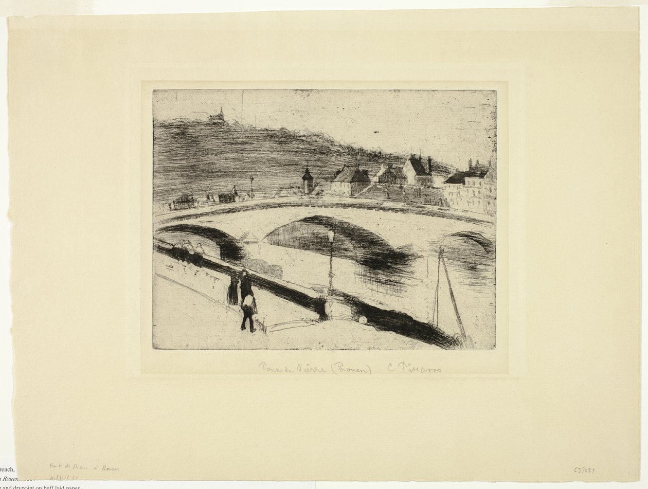 Kivisilta Rouenissa tekijältä Camille Pissarro