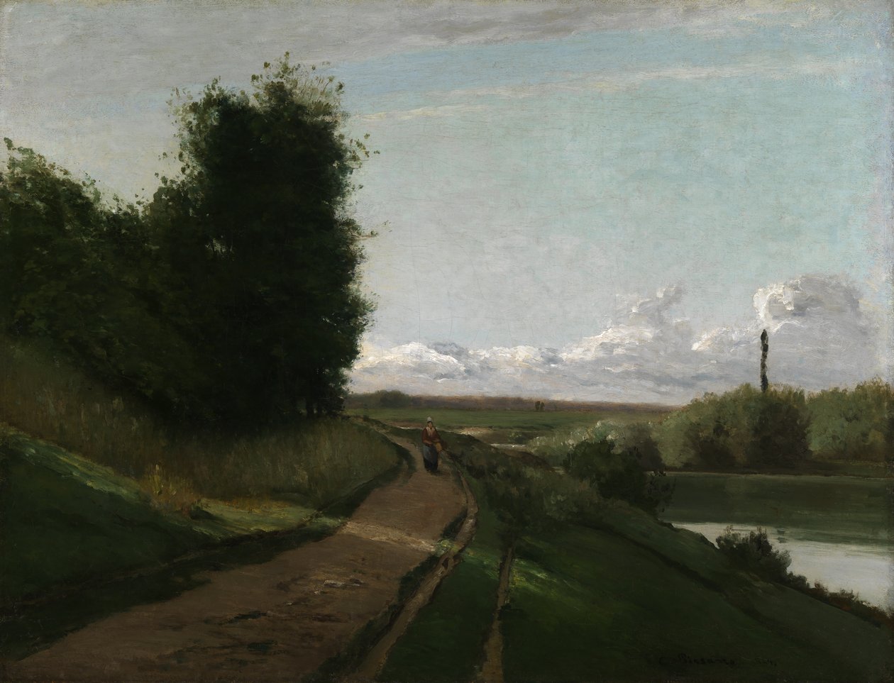 Hinauspolku Bougivalissa tekijältä Camille Pissarro