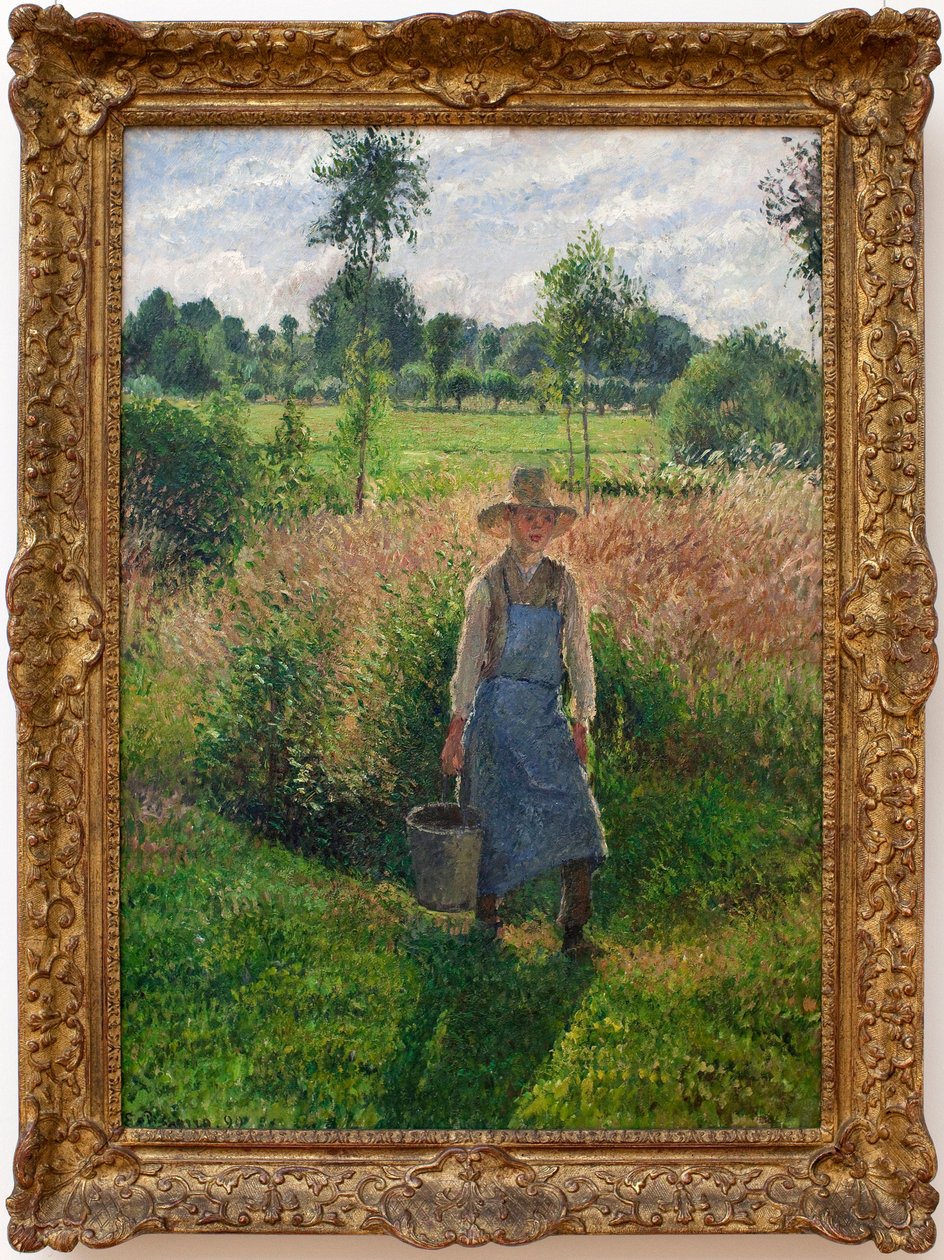 Puutarhuri. Camille Pissaron (1830-1903) maalaus Öljy kankaalle tekijältä Camille Jacob Pissarro