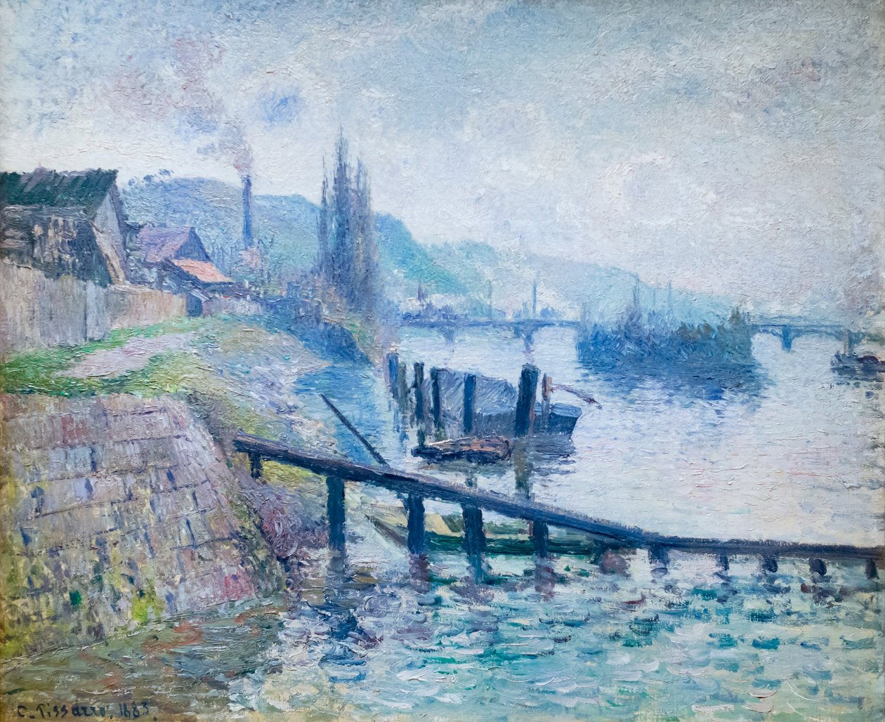 A colina de Santa Catarina em Rouenfinnish tekijältä Camille Pissarro