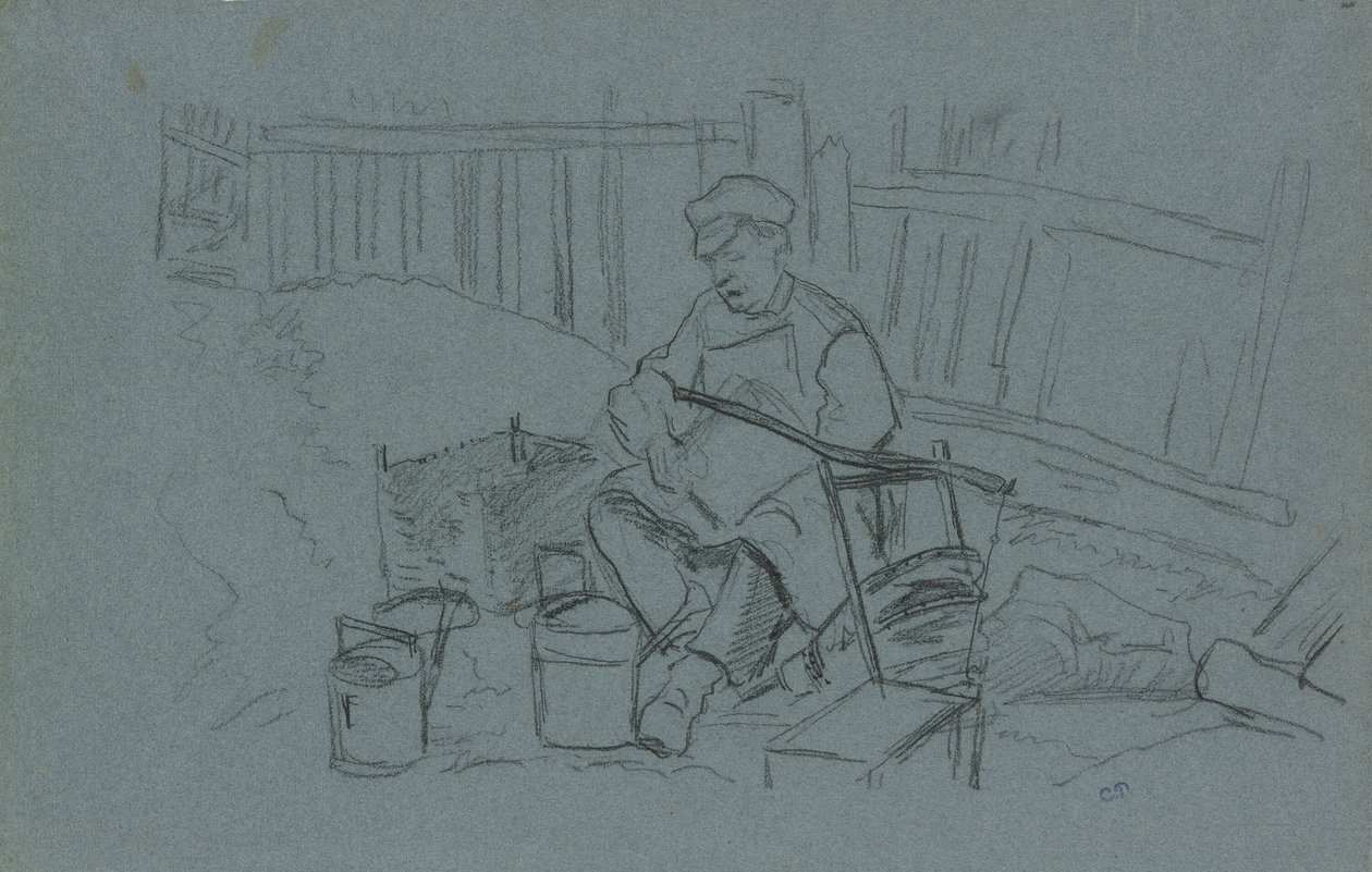 Tinker hänen työkaluineen tekijältä Camille Pissarro