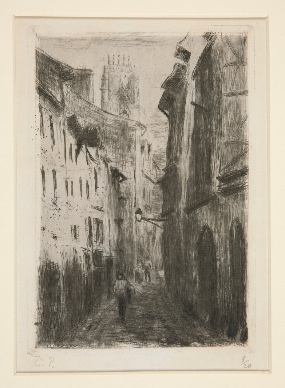 katu? Rouen (Rue des Arpents) [Katu Rouenissa (Rue des Arpents)] tekijältä Camille Pissarro