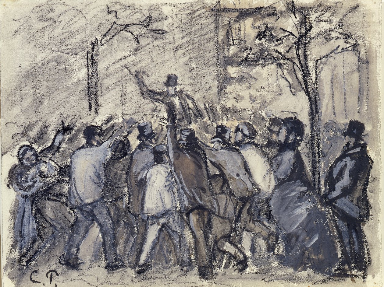 Kaupunkien kapina Pariisissa tekijältä Camille Jacob Pissarro