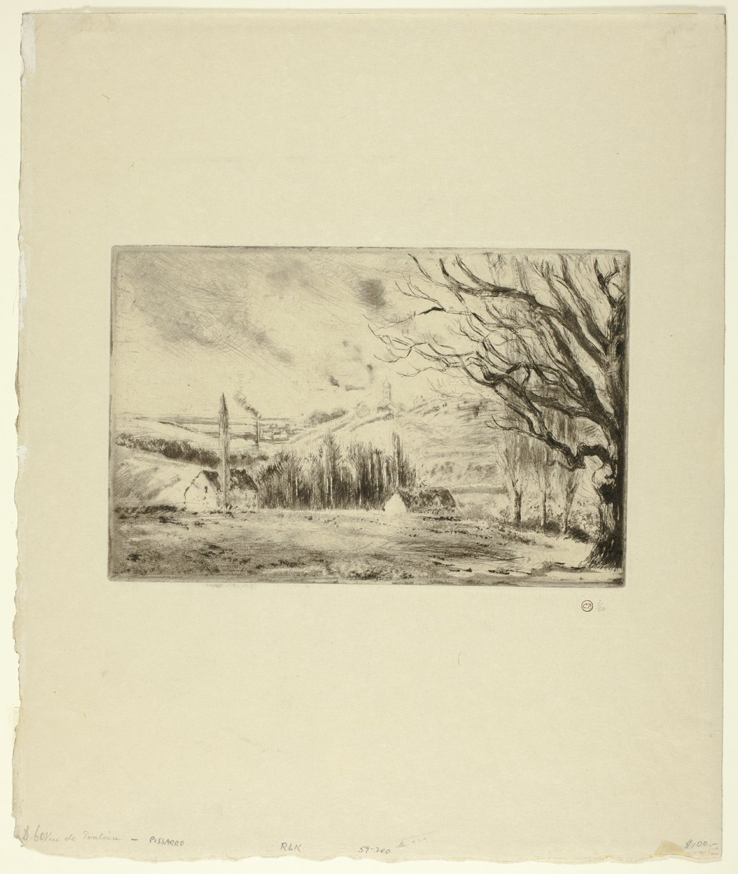Näkymä Pontoiselle tekijältä Camille Pissarro