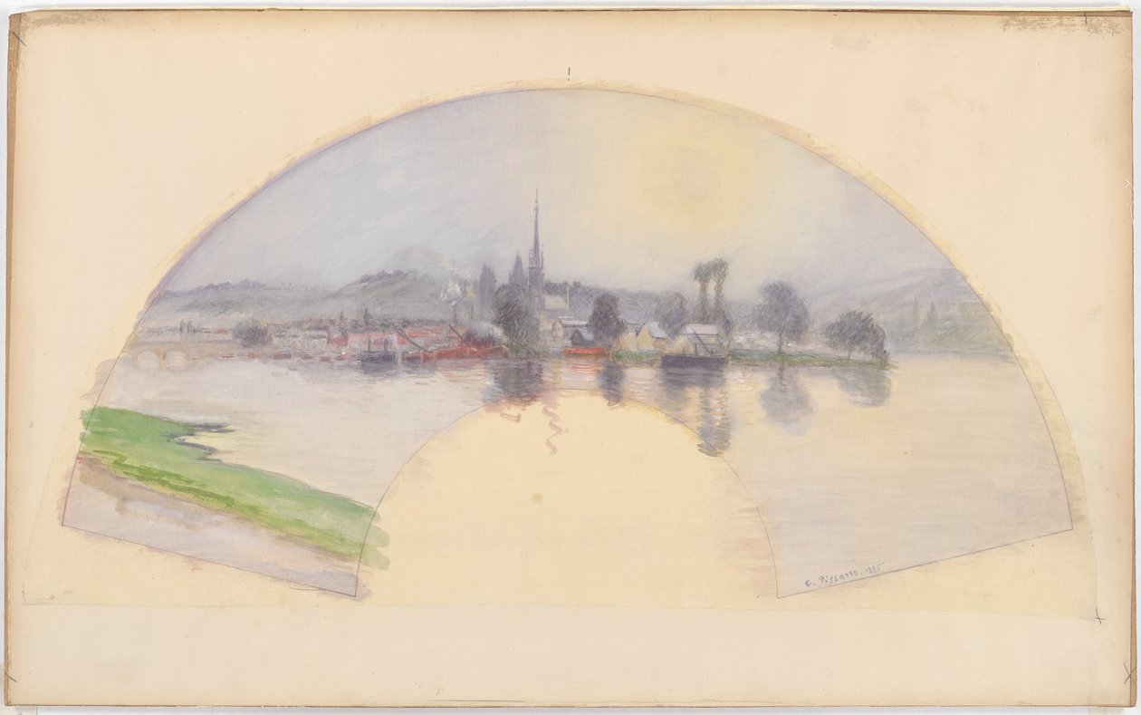 Näkymä Rouenista tekijältä Camille Pissarro