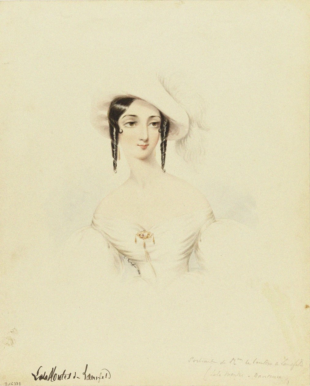 Muotokuva tanssija Lola Montezista 1821-1861, 1846. tekijältä Camille Roqueplan