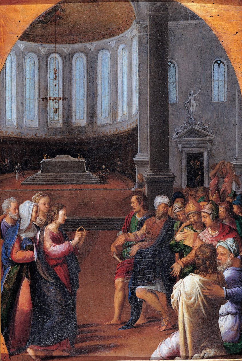 Kristus lääkäreiden joukossa, 1550 tekijältä Camillo Filippi