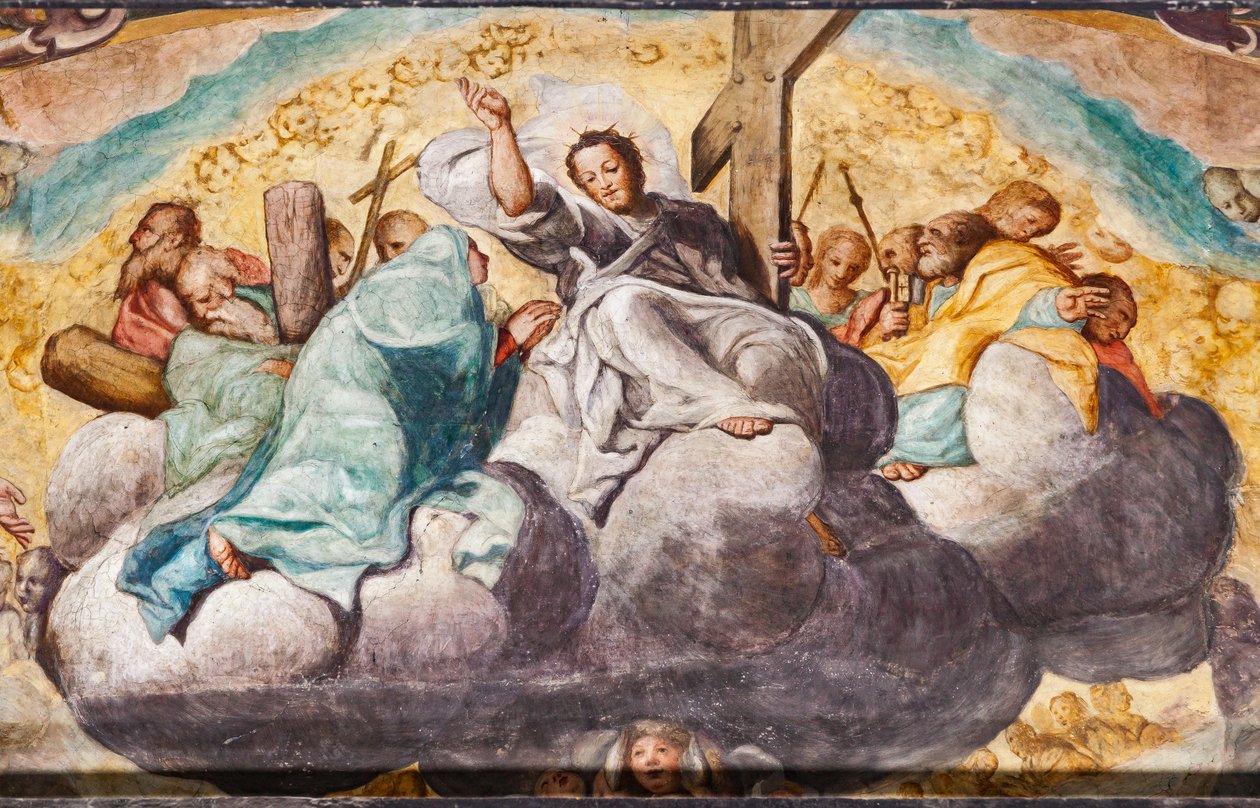 Viimeinen tuomio, yksityiskohta (fresko) tekijältä Camillo Procaccini